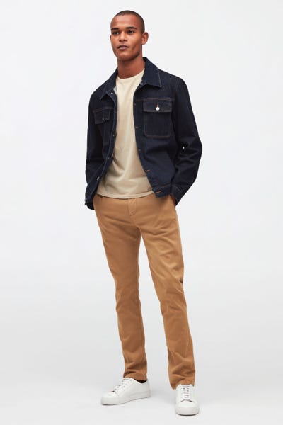  HYBRID TAPERED CHINO LUXE PERFORMANCE SATEEN TAFFY 