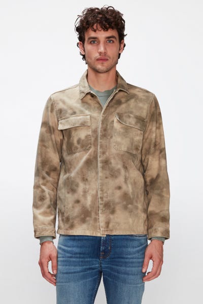 MODERN OVERSHIRT ABSTRACT CAMOUFLAGE MULTICOLOR