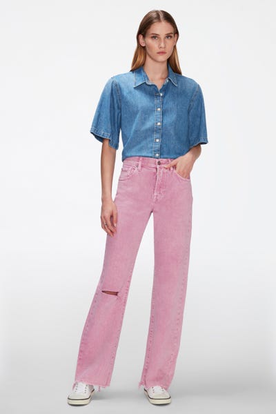 TESS TROUSER COLORED MANKIND WITH DIY CUT LOTUS
