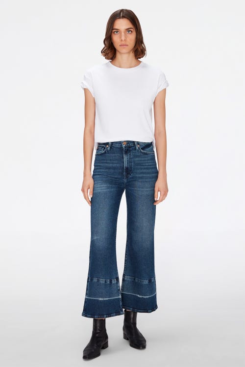 THE CROPPED JO LUXE VINTAGE SPOTLIGHT WITH LET DOWN HEM